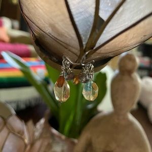 Handmade citrine earring with